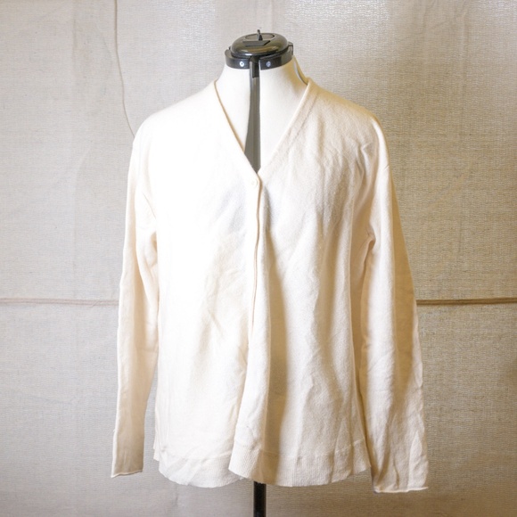 Inhabit Premium Cashmere Ivory Vintage Luxe Cardigan, top quality, softest - Picture 5 of 5